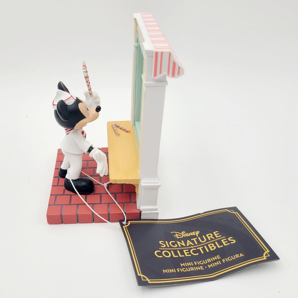 NEW 2026 Disney Parks Christmas Mickey Mouse Candy Cane Palace Mini Figurine 6"