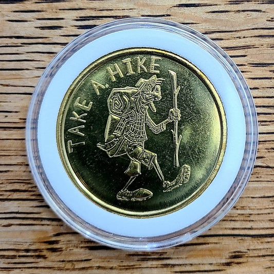 Disney Parks Ft. Wilderness Campground Goofy Hiking Collectible Coin Medallion