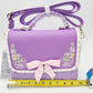 2026 Disney Parks Princess Rapunzel Tangled Purple Crossbody Loungefly Bag Purse