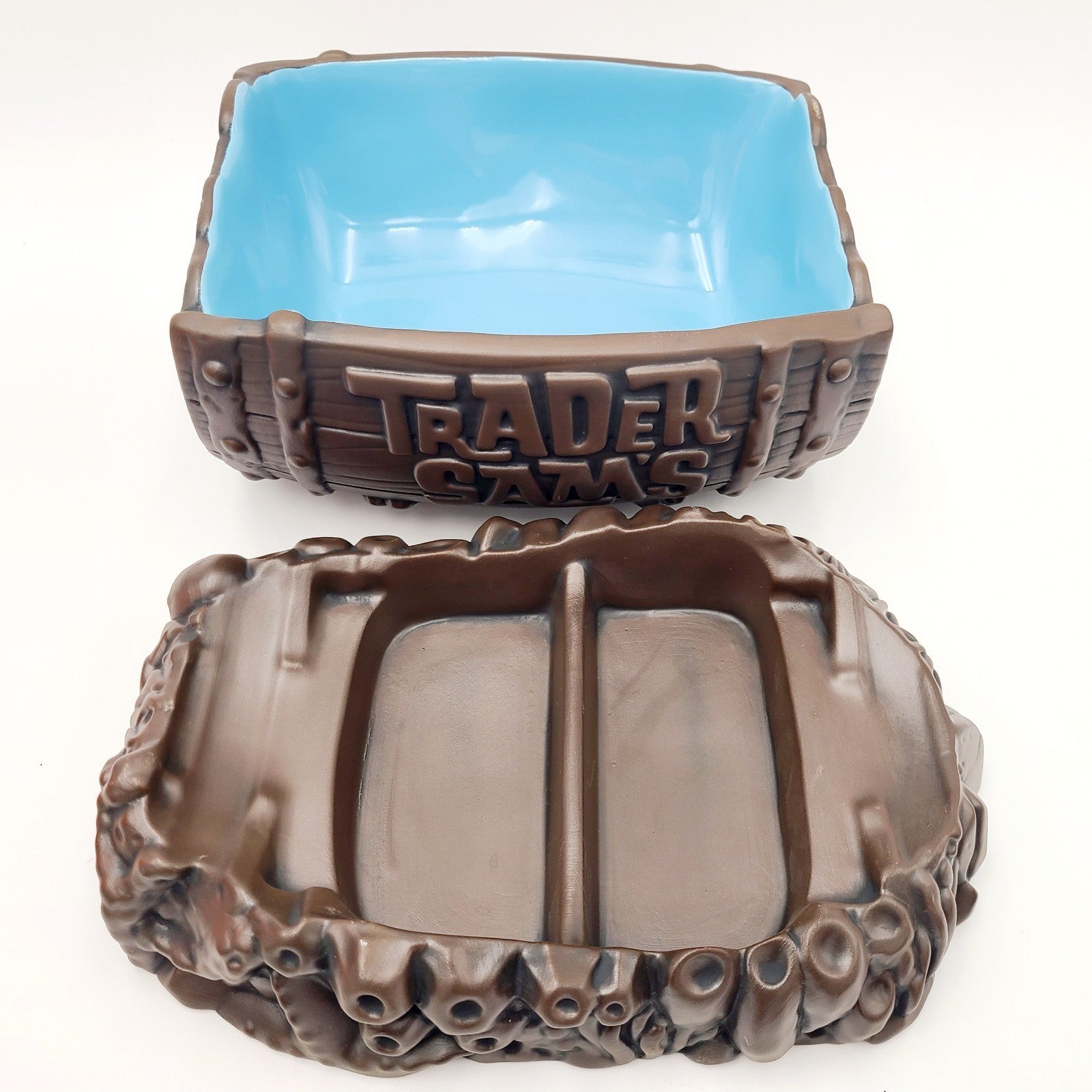*Chip & Dip Bowl Set* Disney World Parks Polynesian Resort Trader Sam’s Barrel