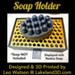 Soap Holder w/ Spout 3D Printed Black & Gold Decor Gift Decoration Lakeland3D
