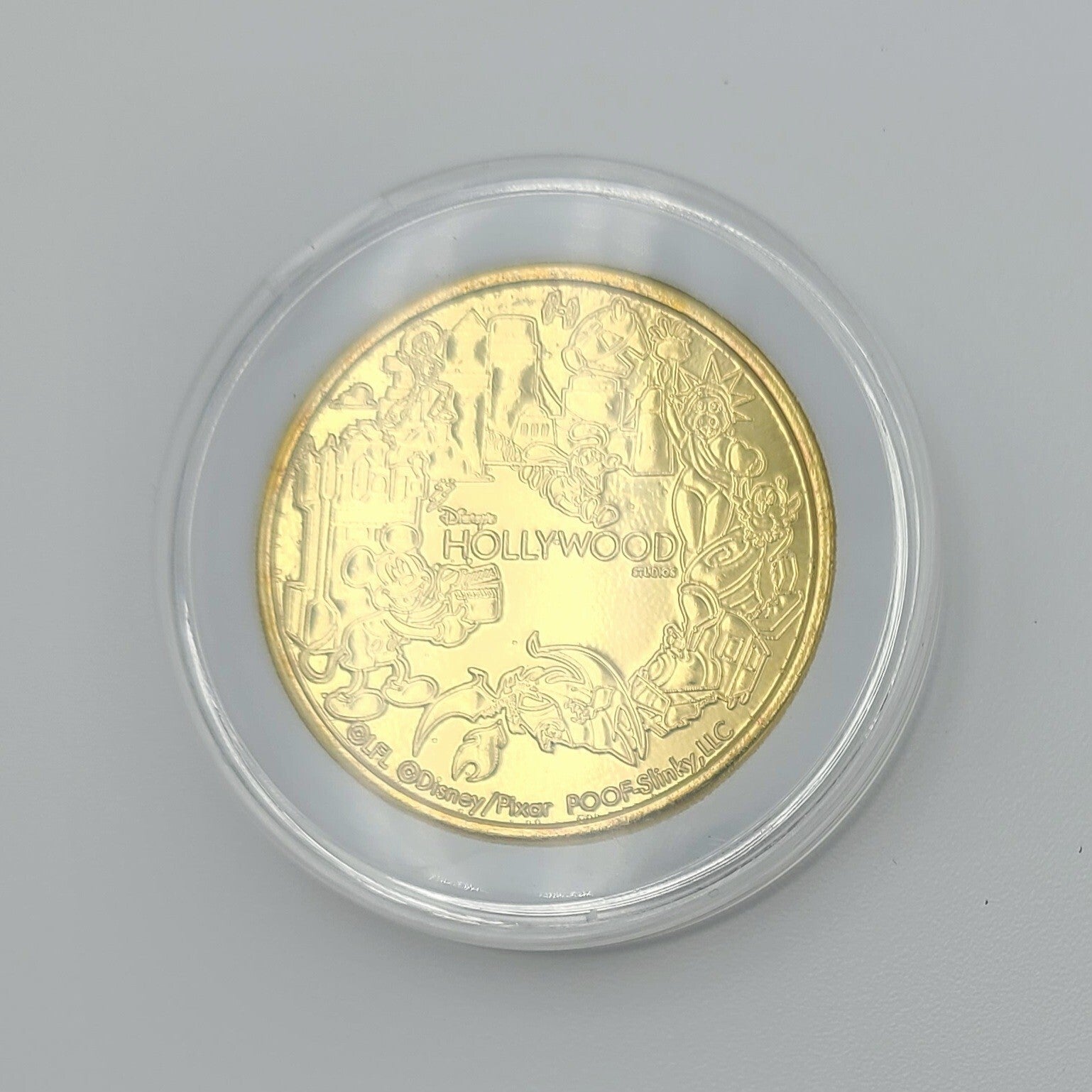 *Stitch Coin* Disney World Park Tower of Terror Golden Color Metal Medallion WDW