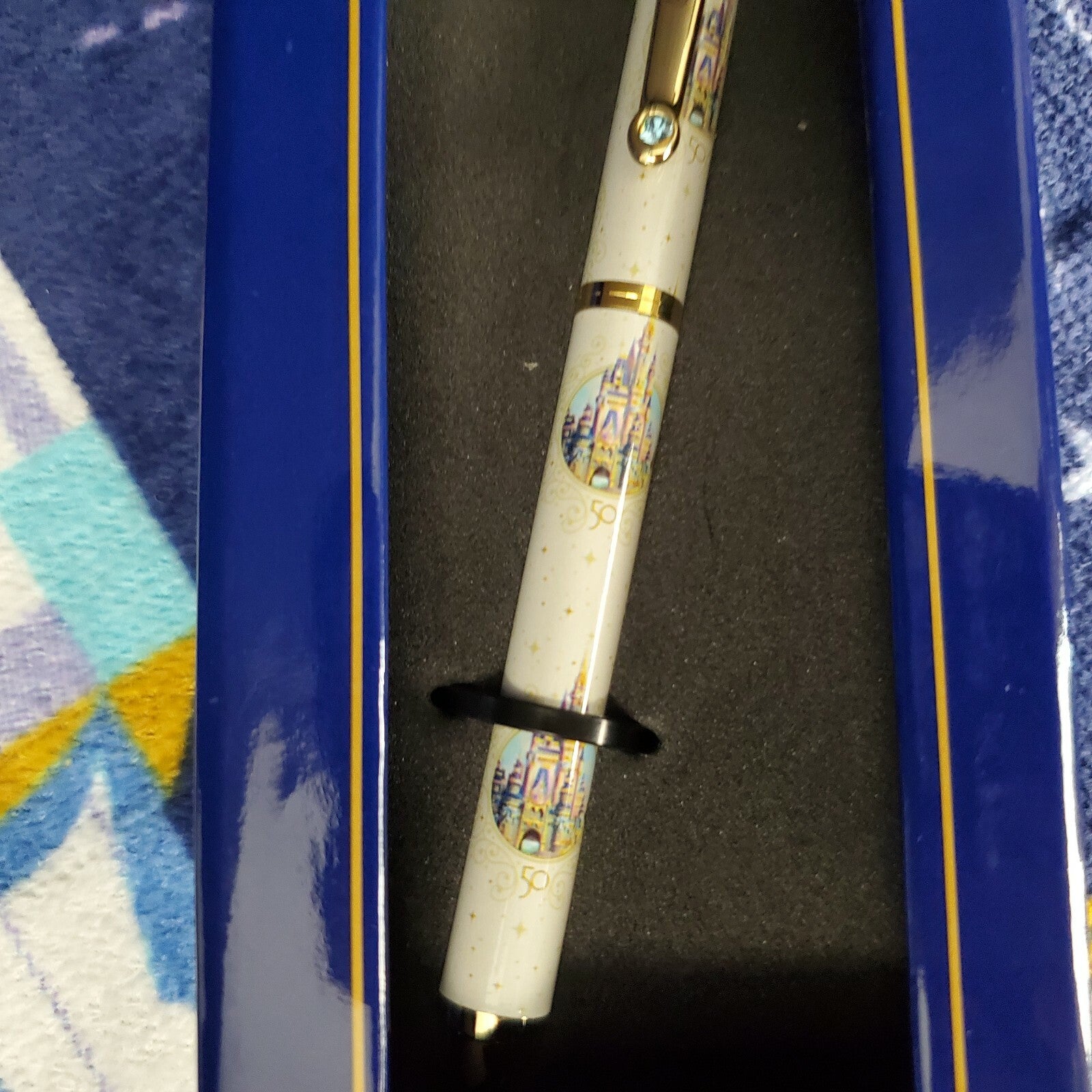 2021 Disney Park 50th Anniversary Mickey Mouse Deluxe Pen Cinderella Castle WDW