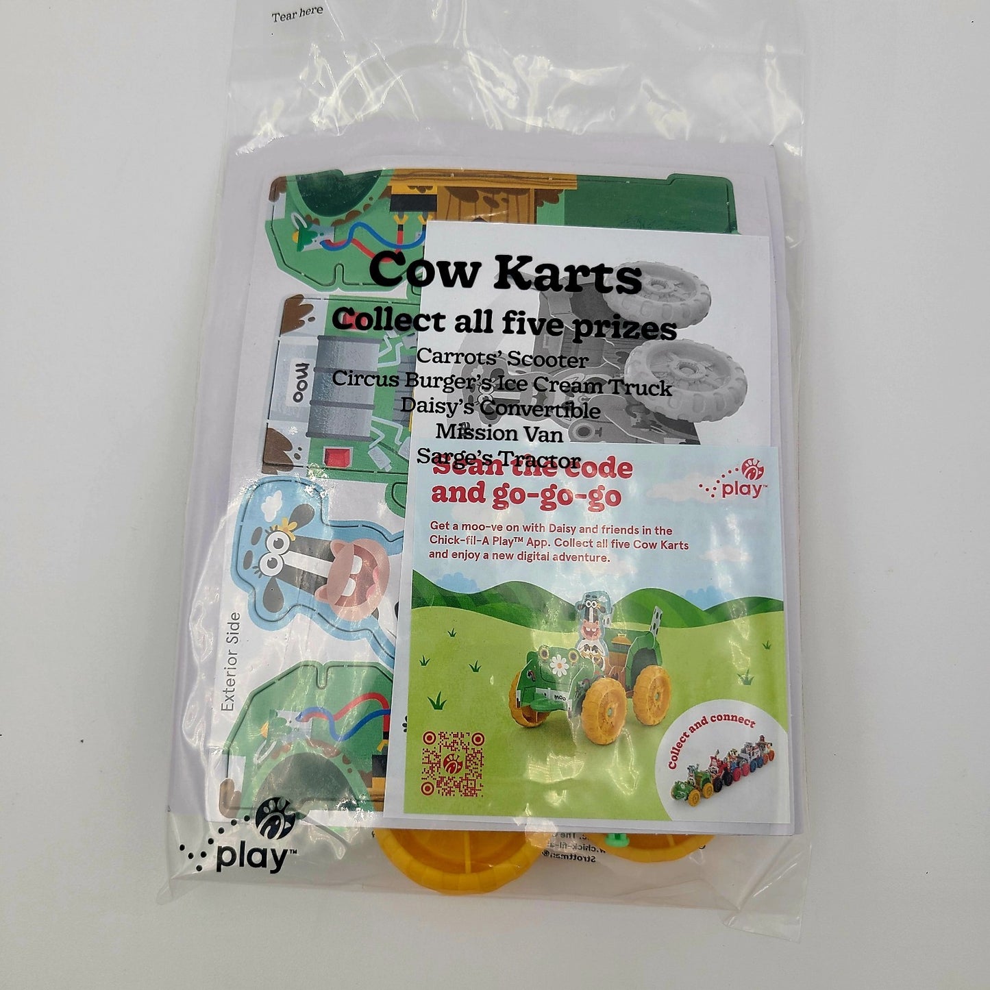 NEW Sealed Chick-fil-A Kids Meal Activity - Cow Karts - Daisy's Convertible CFA