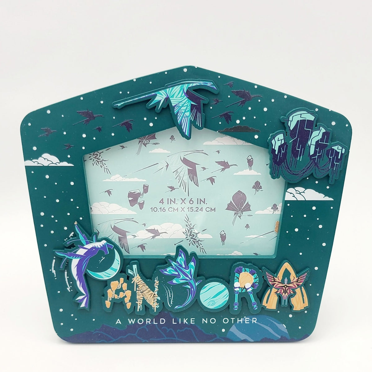 2026 Disney Park Avatar Pandora Glow In The Dark 4 X 6” Photo Picture Frame GITD