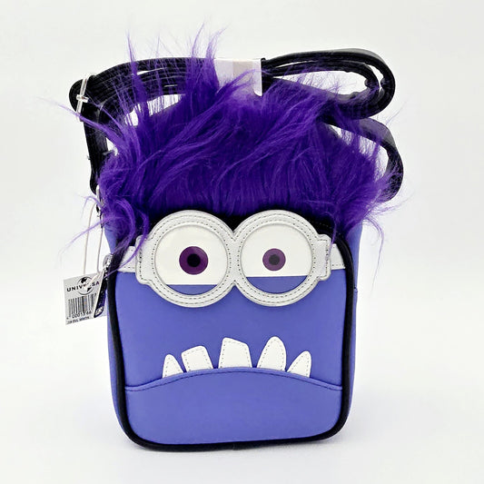 NEW 2023 Universal Studios Purple Minion Loungefly Crossbody Bag Purse NWT