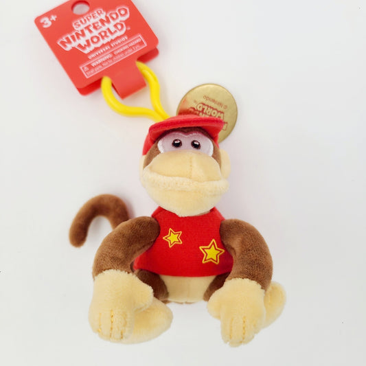 Diddy Kong Plush Keychain Universal Studios EPIC Universe Super Nintendo World