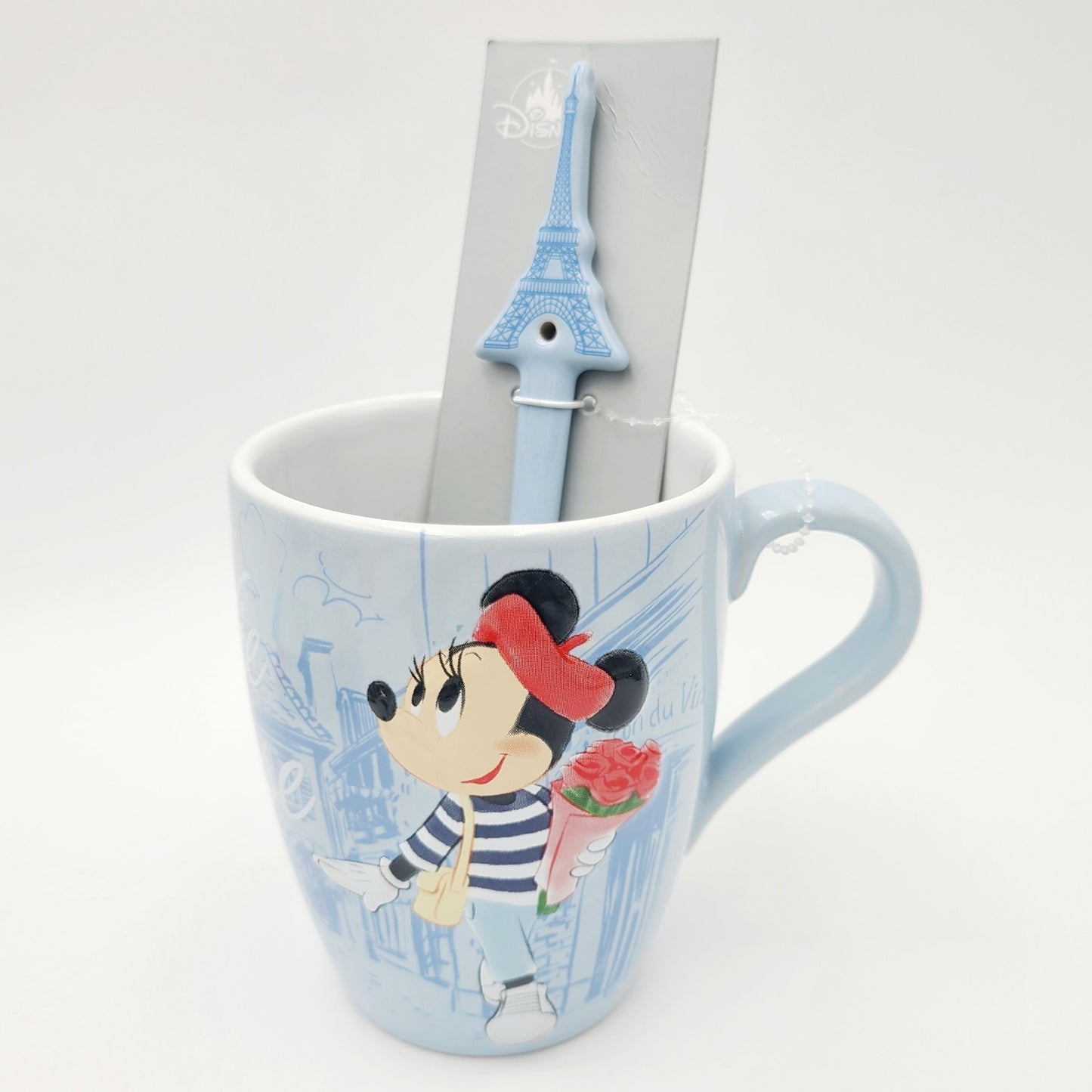 NEW Walt Disney World Parks EPCOT France French Minnie Mouse Paris Mug & Spoon