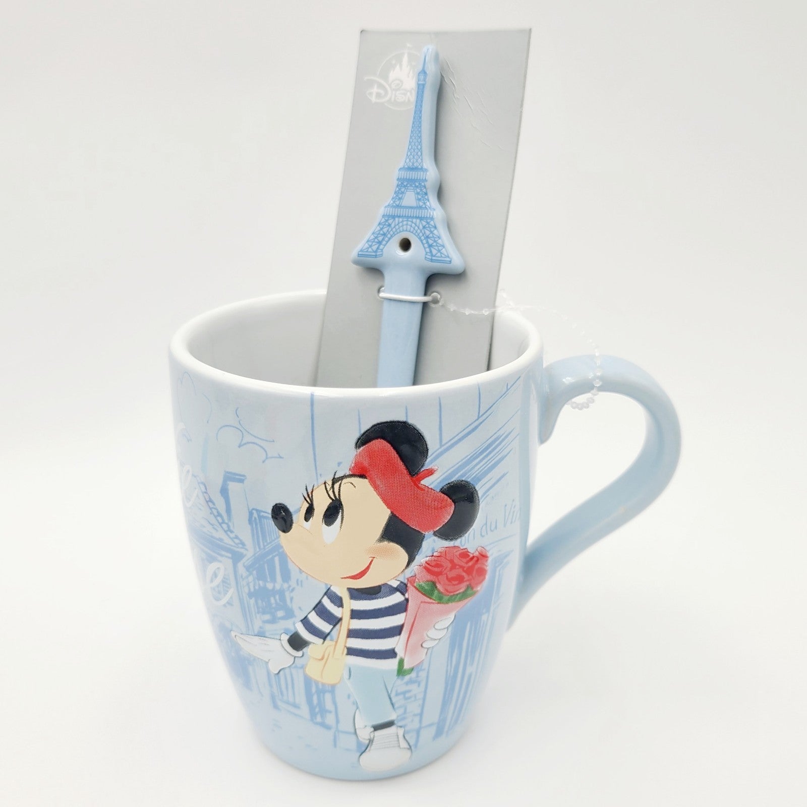 NEW Walt Disney World Parks EPCOT France French Minnie Mouse Paris Mug & Spoon