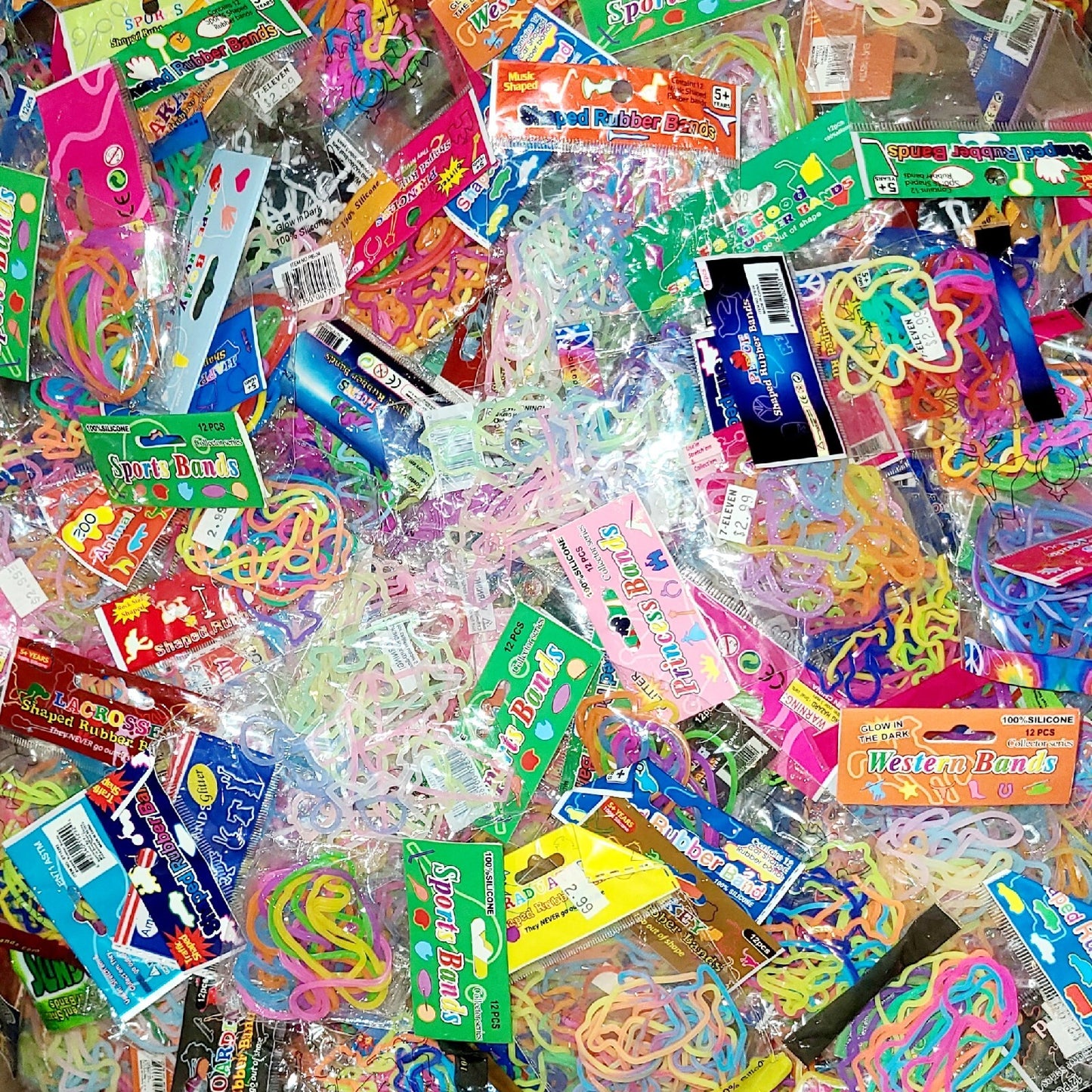 NEW 30 Packs = 360 Individual Pieces Assorted Silly Bands Rubber Band Bracelets