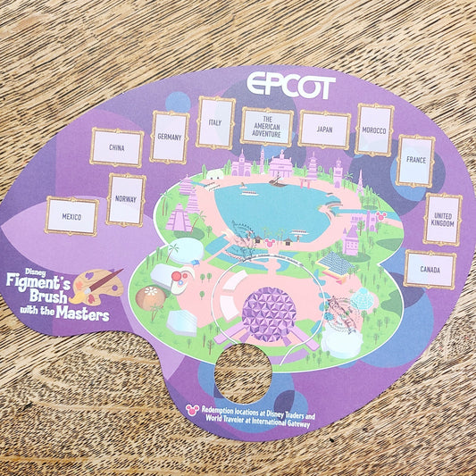 2022 Disney Parks EPCOT Festival Of The Arts Scavenger Hunt Map Stickers Figment