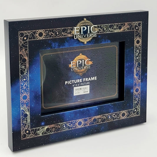 2025 Universal Studios EPIC Universe Emblem 4" X6" Picture Photo Frame Celestial