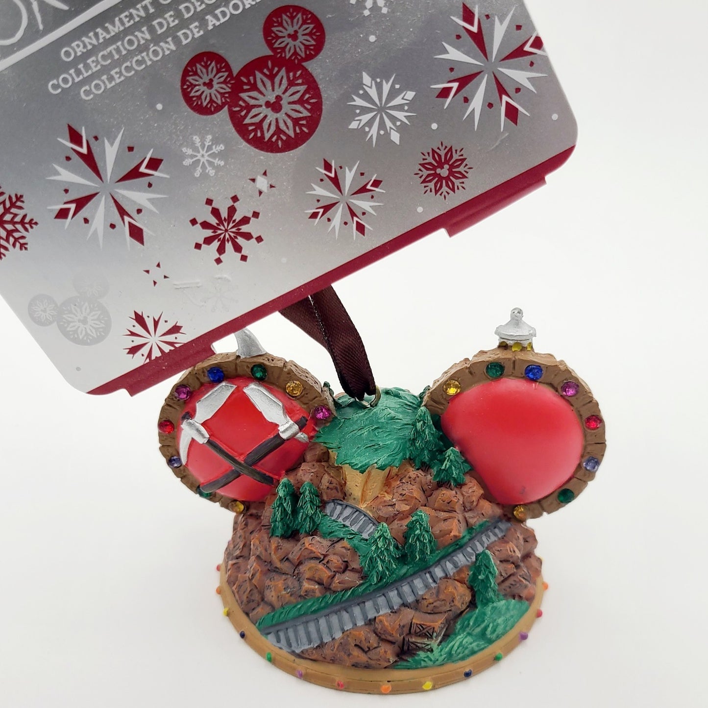 NEW Disney World Parks Seven Dwarfs Mine Train Mickey Ear Hat Christmas Ornament