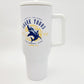 Universal Studios Jaws Shark Tours 40 Oz Tumbler New Orlando Florida 50th Anniv