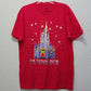 LARGE Cinderella Castle Christmas Walt Disney World Parks Passholder T-Shirt NEW