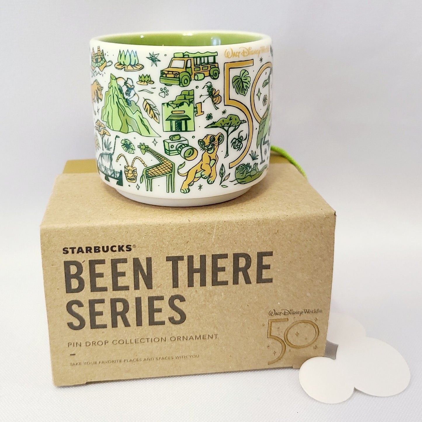 Disney Parks 50th Anniversary Animal Kingdom Been There ORNAMENT Mug Starbucks