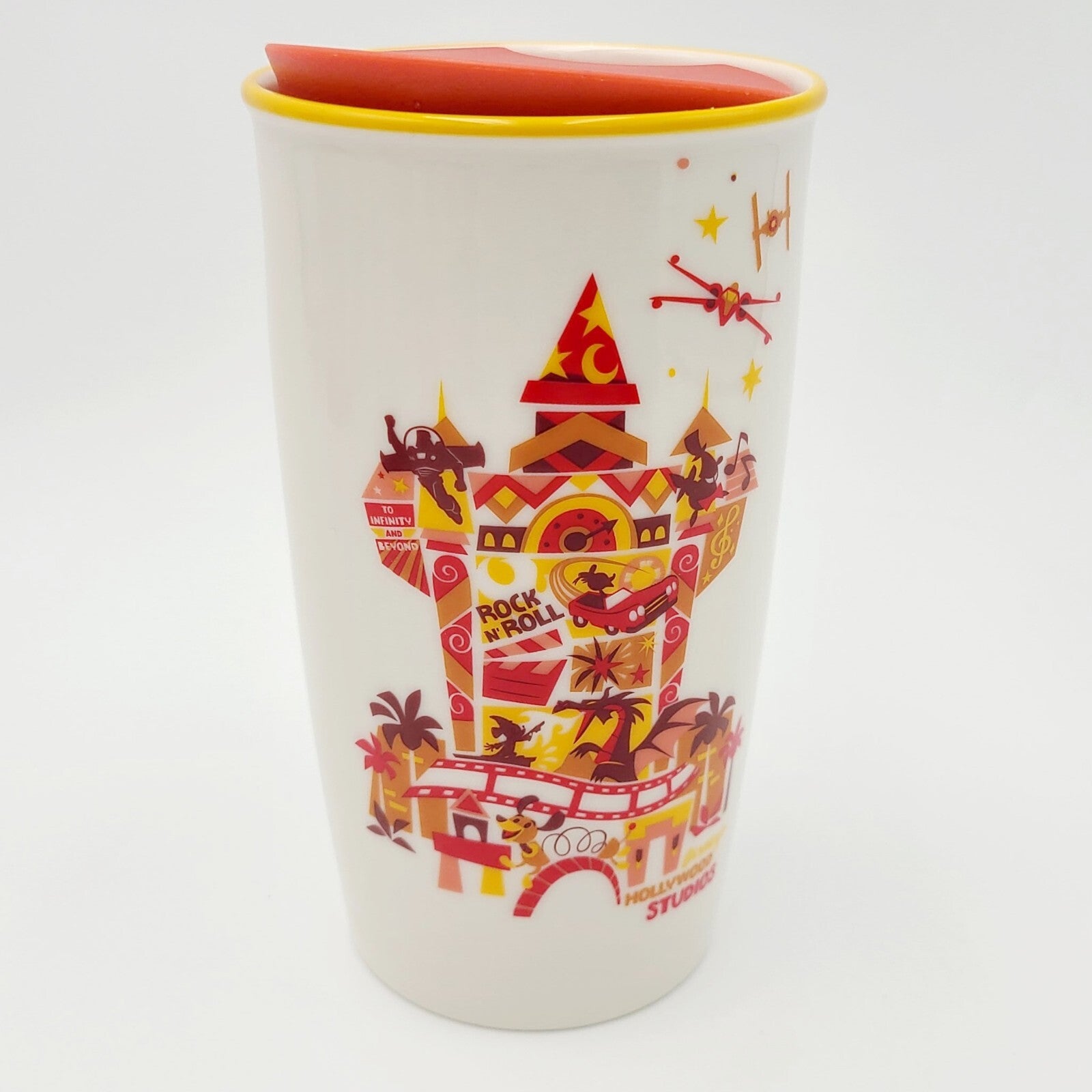 NEW Starbucks Tumbler Disney Parks Hollywood Studios Ceramic Travel Cup Mug 12oz