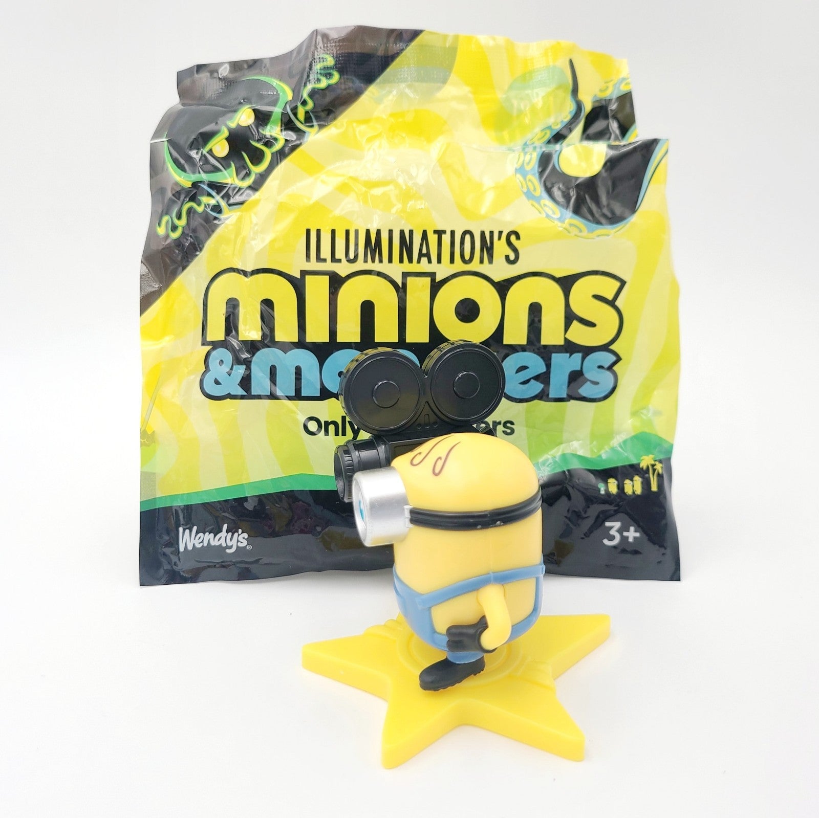 *James* 2026 Wendy’s Illuminations Minions & Monsters Happy Meal Figure Opened