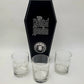 Disney Parks Arribas Haunted Mansion Hitchhiking Ghosts Limited Edition Glasses