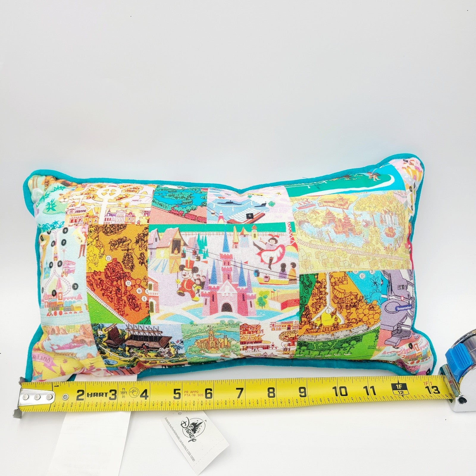 2026 Walt Disney World Parks Vintage Park Maps & Brochure Icons Throw Pillow NEW