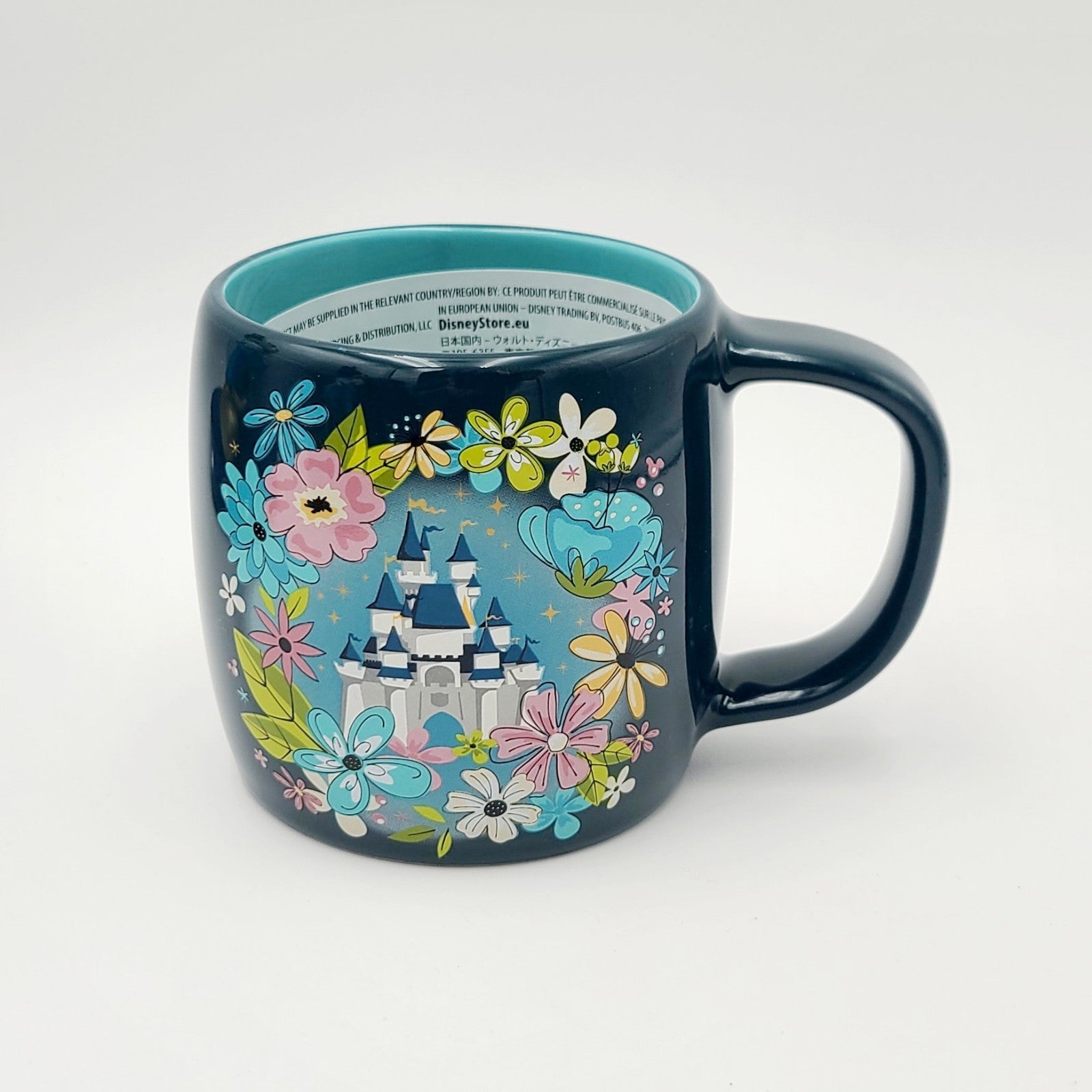 2026 Walt Disney World Park Floral Cinderella Castle Art Coffee Mug 13 Oz Flower