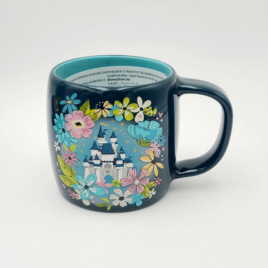 2026 Walt Disney World Park Floral Cinderella Castle Art Coffee Mug 13 Oz Flower