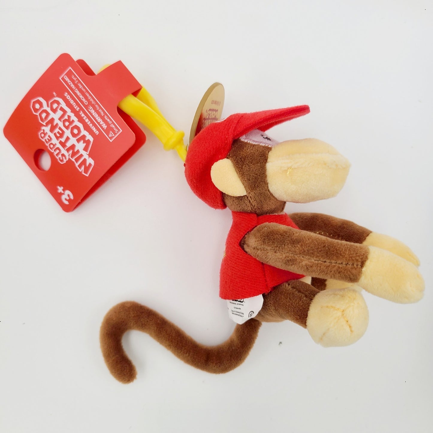 Diddy Kong Plush Keychain Universal Studios EPIC Universe Super Nintendo World