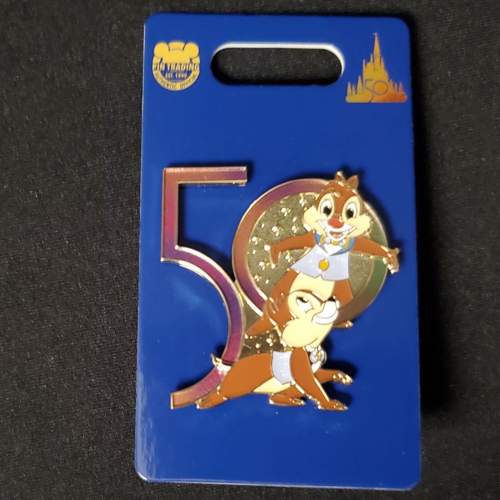 *2 Pin Set* 2021 Walt Disney World WDW 50th Anniversary Mickey Minnie Chip Dale