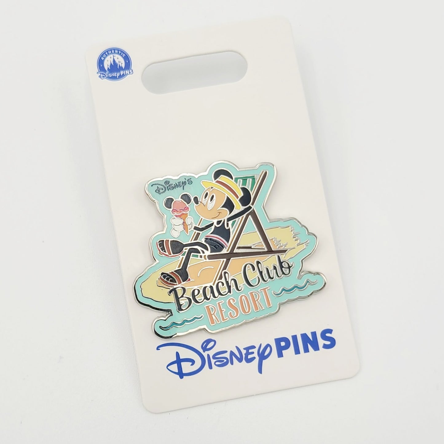 NEW Walt Disney World Parks Beach Club Resort Mickey Mouse Ice Cream OE Pin