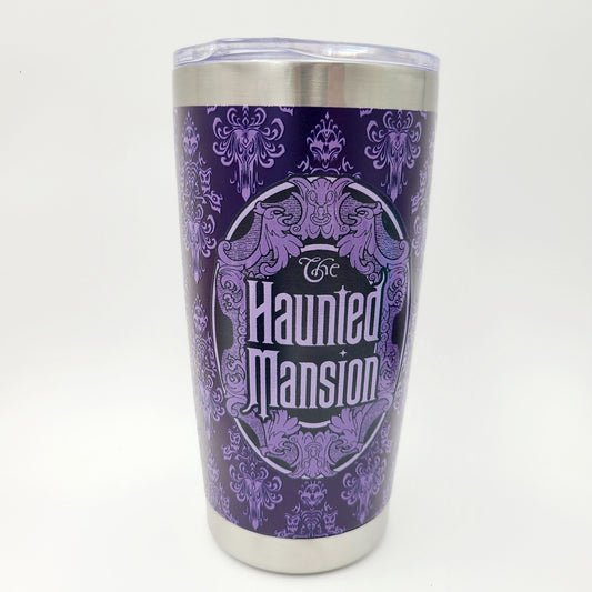 Walt Disney World Parks Haunted Mansion Stainless Steel Tumbler Purple Wallpaper