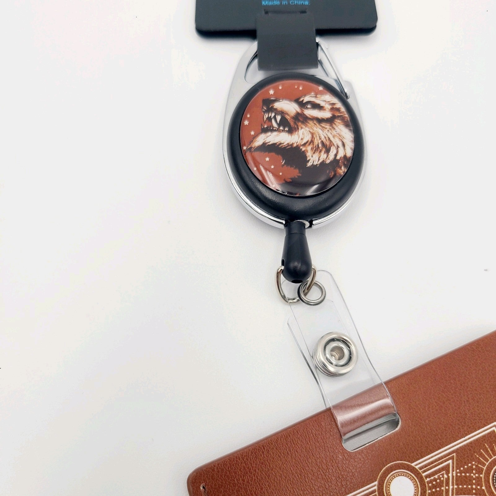 Universal Studios EPIC Dark Universe Curse Of The Werewolf Brown ID Badge Reel
