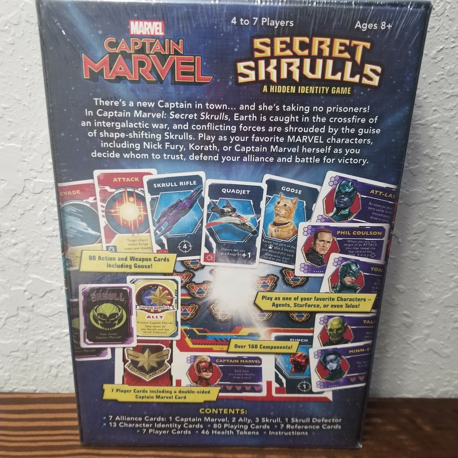 Disney Captain Marvel Secret Skrulls A Hidden Identity Game USAopoly-NEW Sealed