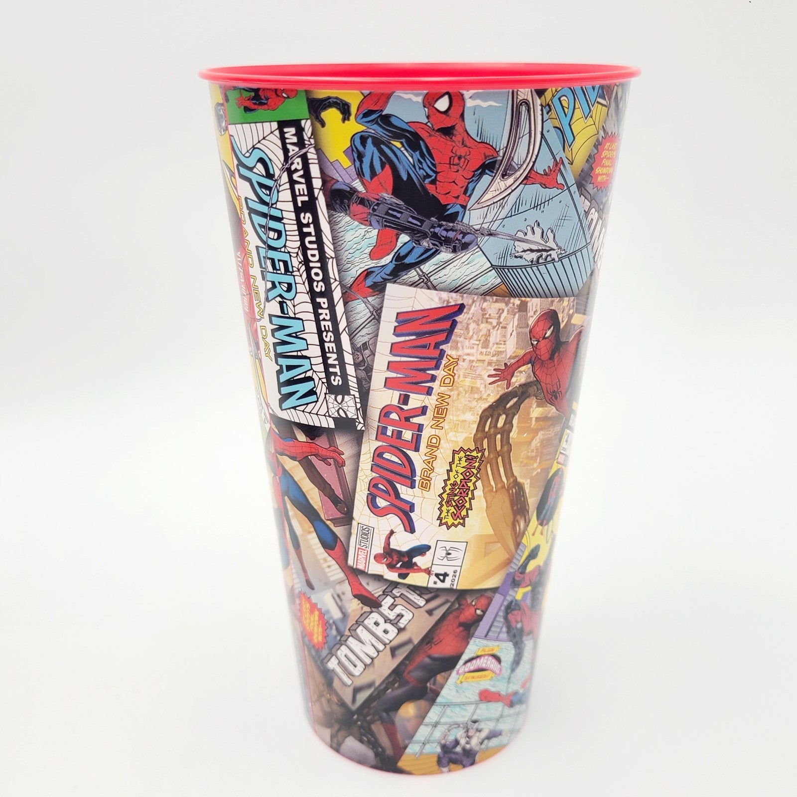 Spider-Man Brand New Day Comic Book Art Tin Popcorn Bucket & Cup Combo Cinemark