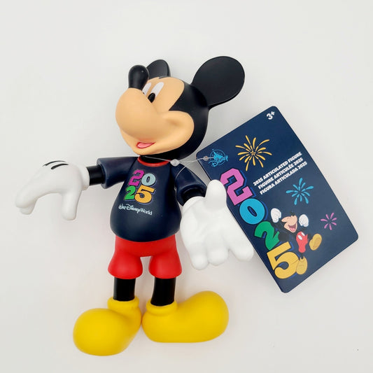 2025 Disney World Parks Mickey Mouse Dated Yearly Articulated Plastic Figure New