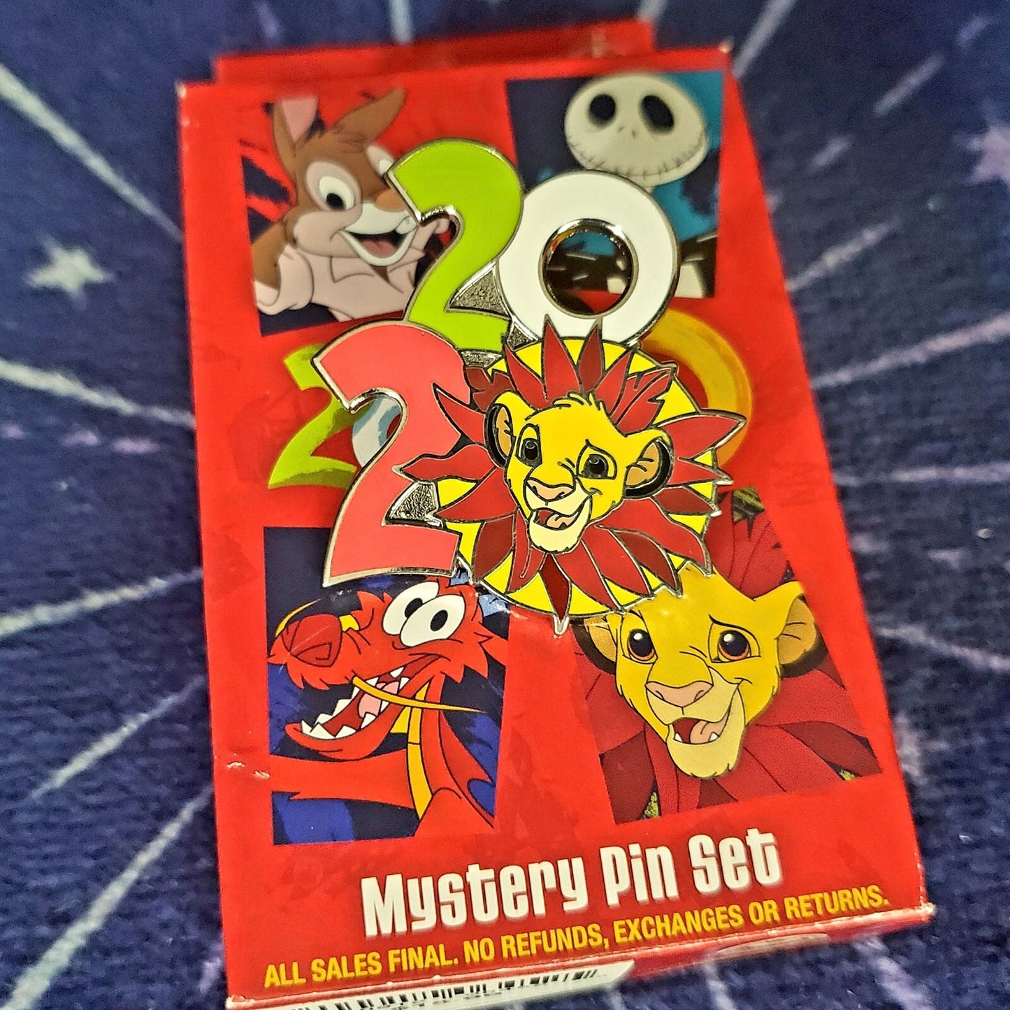 *5 Pin Set* Disney Parks 2020 Mystery Box Pooh, Mushu, Sebastian, Simba, & Chip