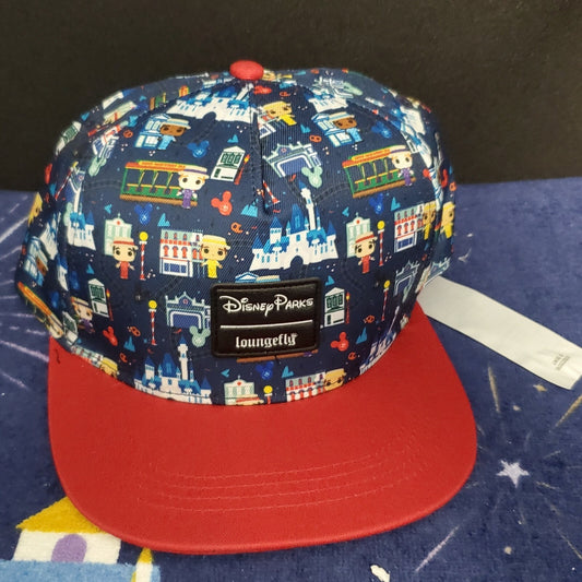 2022 Disney Parks Loungefly Dapper Dans Cap Hat Cinderella Castle NEW WDW