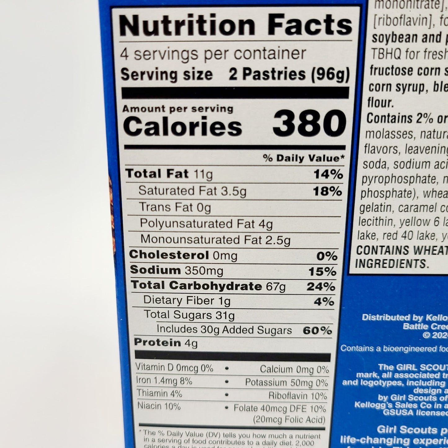 2 Boxes Pop-Tart Girl Scouts Cookie Thin Mints Coconut Caramel Limited Edition