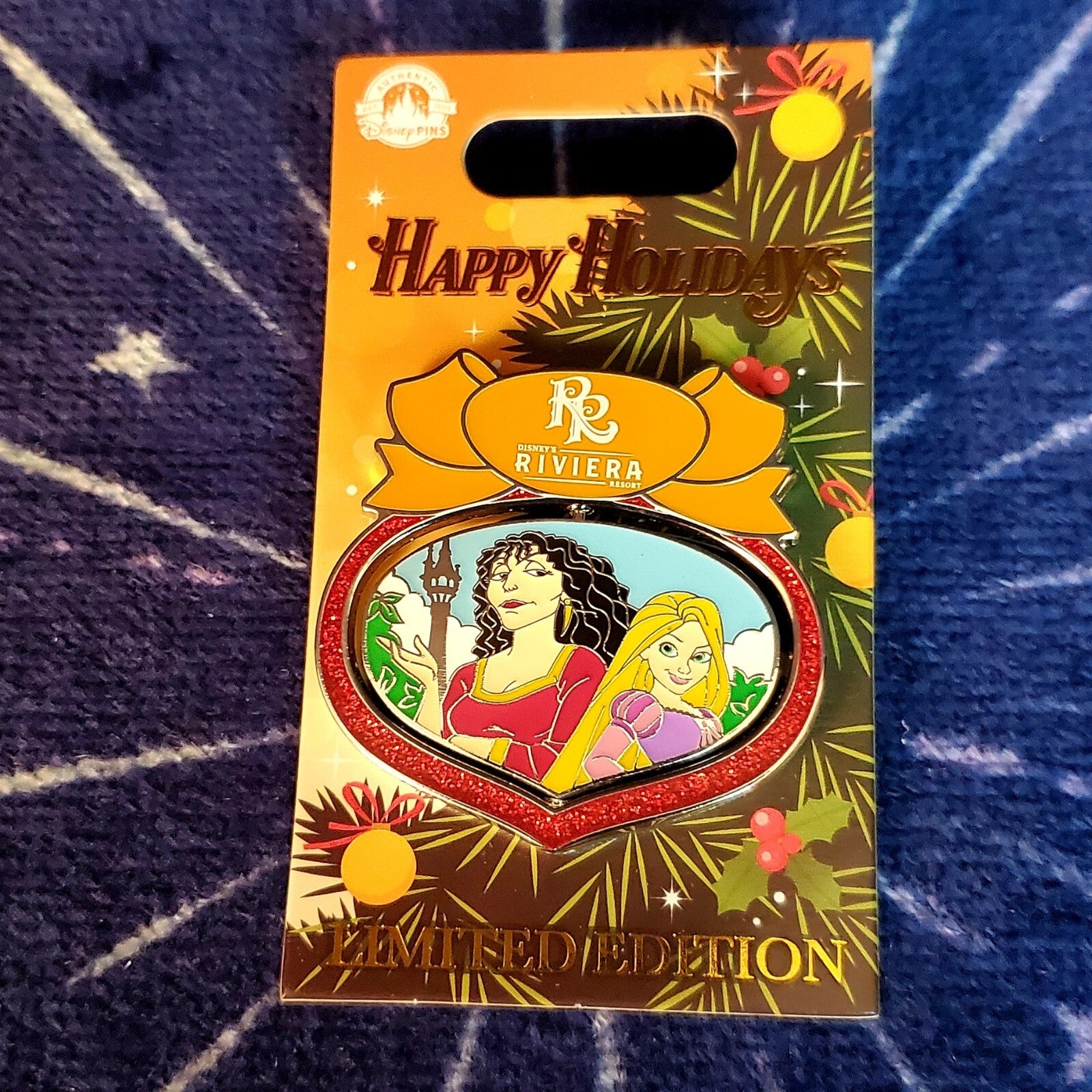 Disney Parks 2022 Happy Holidays Riviera Resort Rapunzel Gothel Pin
