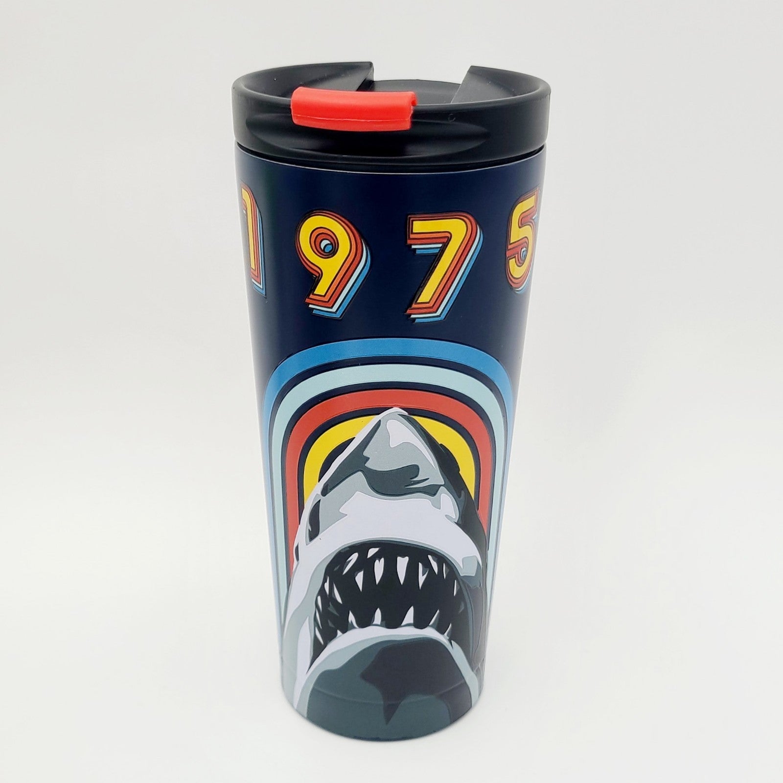 Universal Studios Orlando Florida Jaws 50th Anniversary Steel Tumbler New Shark