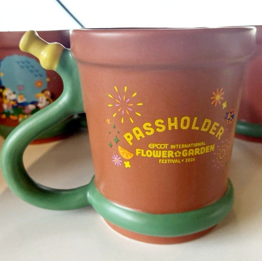 *Flower Pot Mug* Disney Park 2026 Epcot Flower Garden Festival Annual Passholder