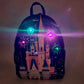 2026 Disney Parks Loungefly WDW Cinderella Castle Mini Backpack Light Up Bag NWT