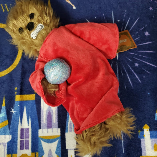 2021 Disney Parks Star Wars Galaxy's Edge Wookie Life Day Chewbacca Plush Orb