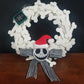 Disney Park Jack Skellington Nightmare Before Christmas Holiday Door Bone Wreath
