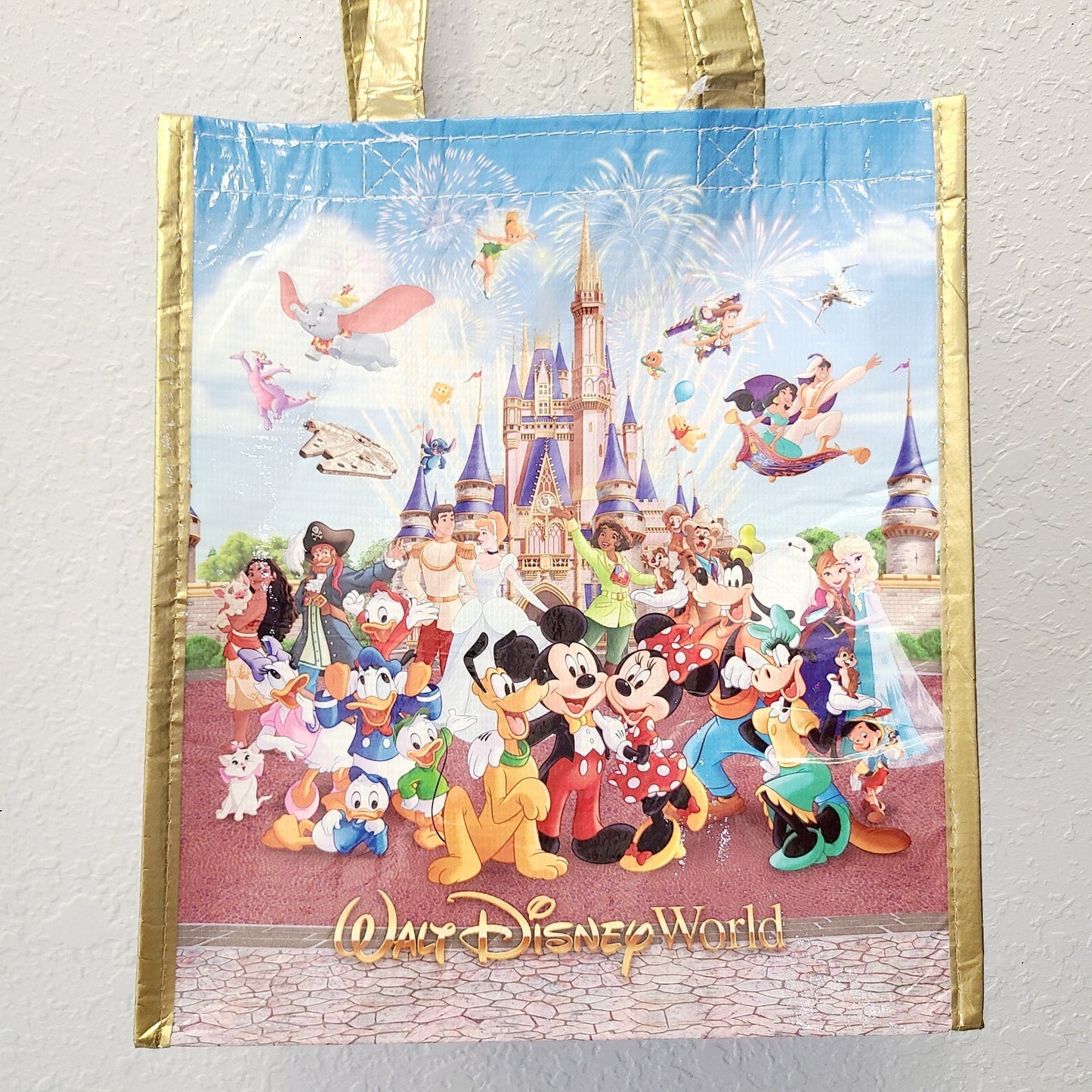 2026 Disney Parks WDW Storybook Castle Mickey & Friends SMALL Reusable Tote Bag