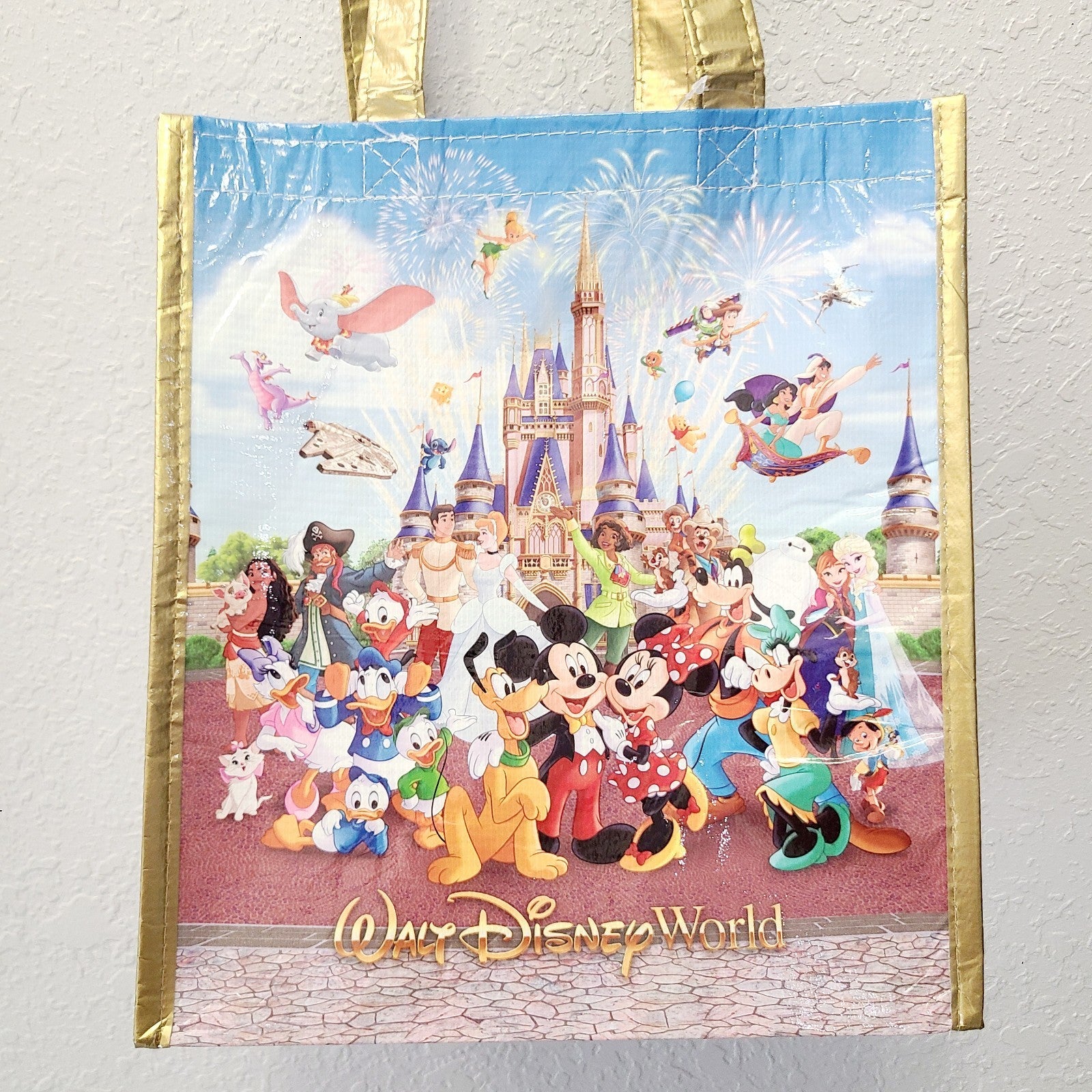 2026 Disney Parks WDW Storybook Castle Mickey & Friends SMALL Reusable Tote Bag