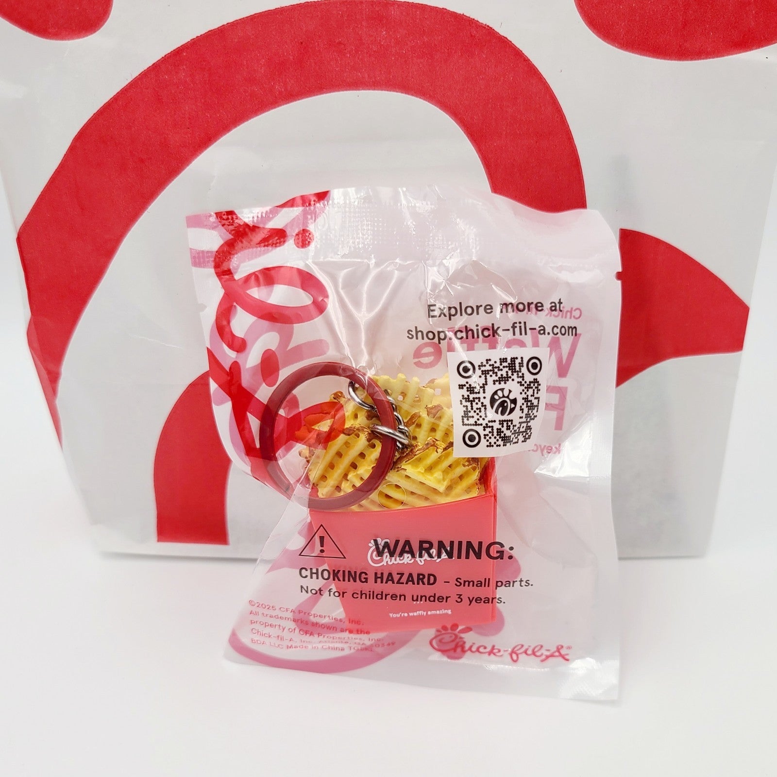 *2025 Waffle Fry Keychain* Chick Fil A Christmas Limited CFA Chicken Fast Food