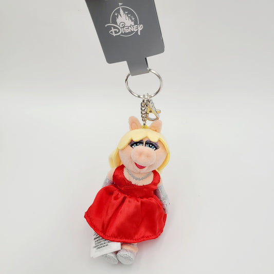2026 Walt Disney World Parks The Muppets Miss Piggy Plush Bag Charm Keychain New