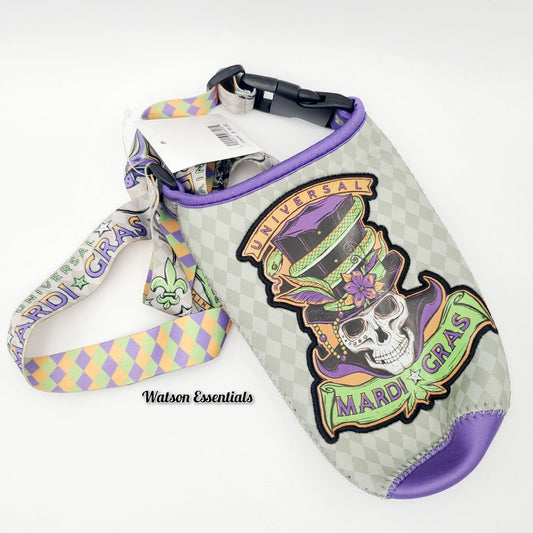 2026 Universal Studios Mardi Gras Baron Tonton Freestyle Cup Holder Koozie