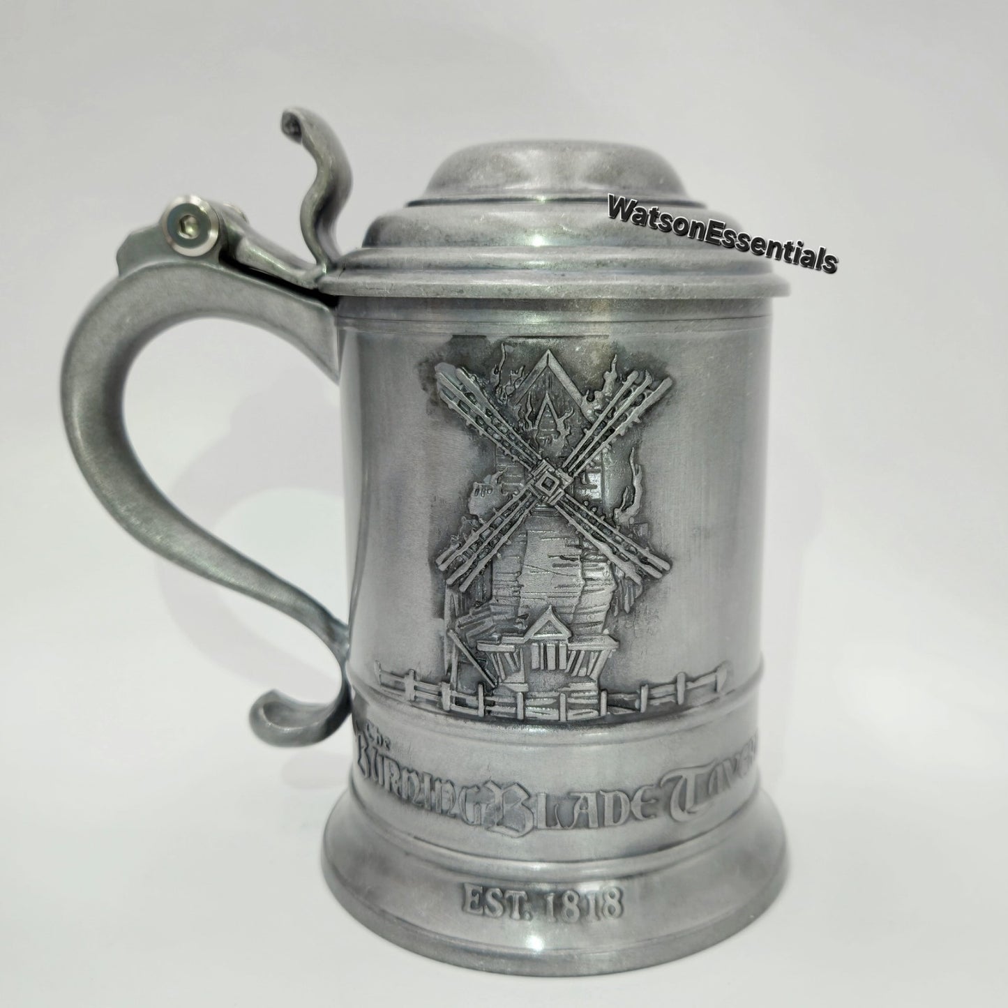 (1) Metal Stein EPIC Dark Universe Darkmoor Burning Blade Tavern Beer Universal