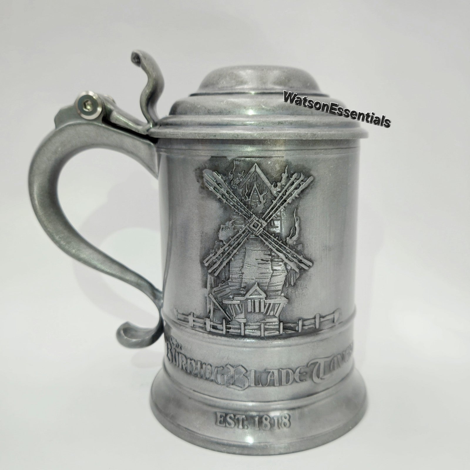 (1) Metal Stein EPIC Dark Universe Darkmoor Burning Blade Tavern Beer Universal